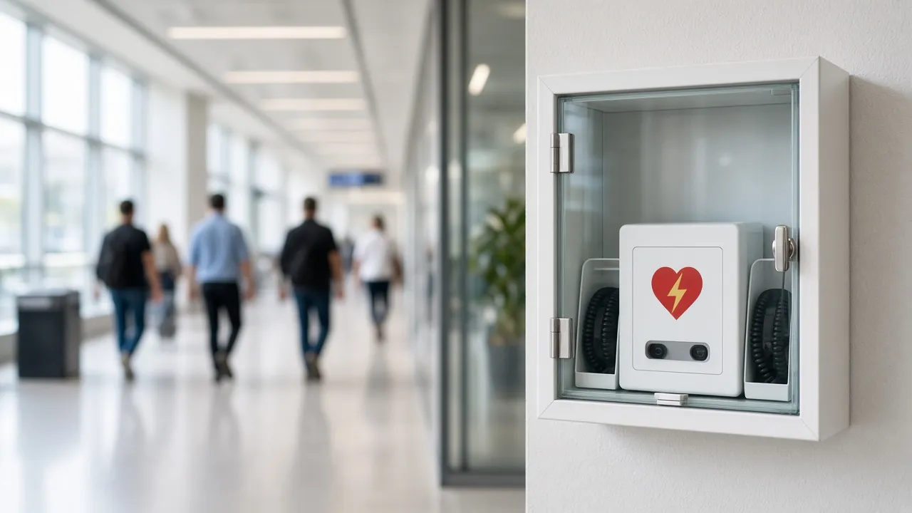 Payphone Stations housing Public access Defibrillators